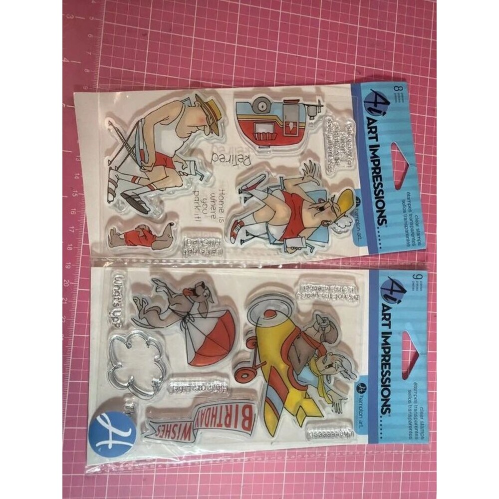 2 art impressions stamp sets